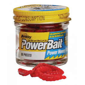 Berkley Power Bait Honey Worm, Red